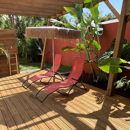 Kazacoco Bungalow A 5 Min A Pieds Du Lagon La Saline Le Bains Esterno foto